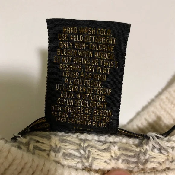 Vtg Eddie Bauer Fair Isle Cottagecore Sweater L (labeled Petite) - Picture 4 of 9